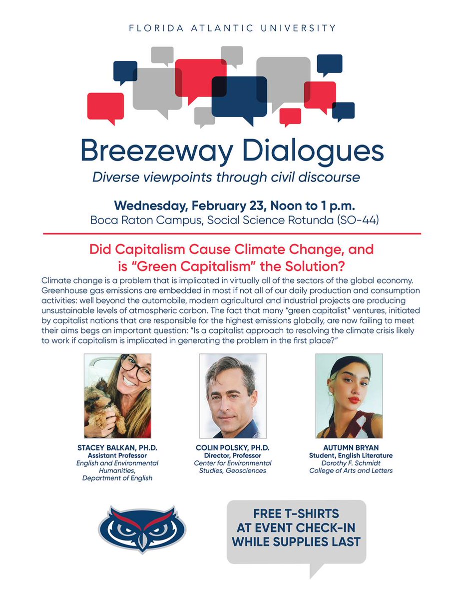 FAU School of Interdisciplinary Studies (@fau_sis) on Twitter photo 