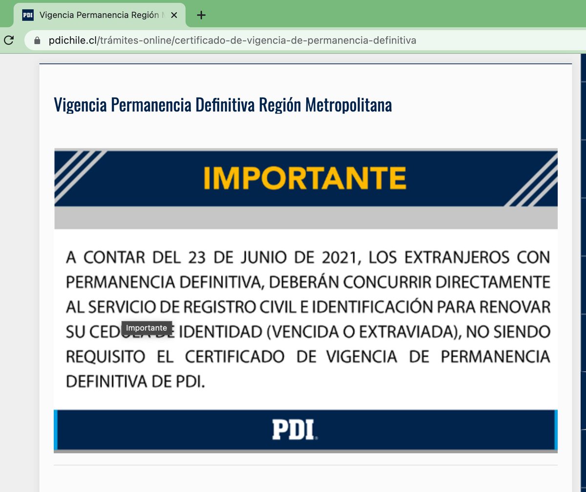 Milyly_06's tweet photo. @ChileAtiende Por favor, podrían aclarar esto? o emitir un comunicado o algo más oficial, ya que en el @RegCivil_Chile al parecer no están enterados de esta noticia. No pude hacer la renovación de mi carnet, porque según, necesito este documento para poder hacer el trámite https://t.co/5R4Ov8XE5M
