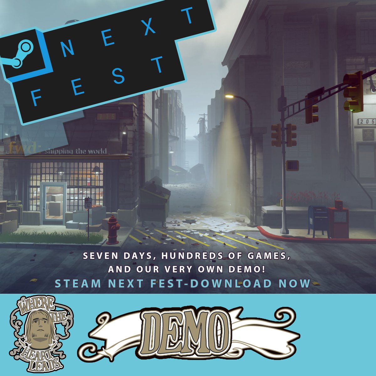 Where The Heart Leads Demo-Available now during Steam Next Fest!
store.steampowered.com/app/1553140/Wh…

Check out this game and others during Next Fest:
Feb 21st--Feb 28th.
#SteamNextFest #Steam #indiegame #indiedev #pcgaming #narrative #IndieGameDev