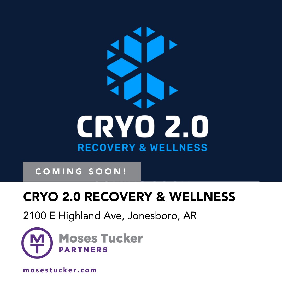 Moses Tucker Partners on Twitter Soon to Jonesboro, AR! Cryo 2