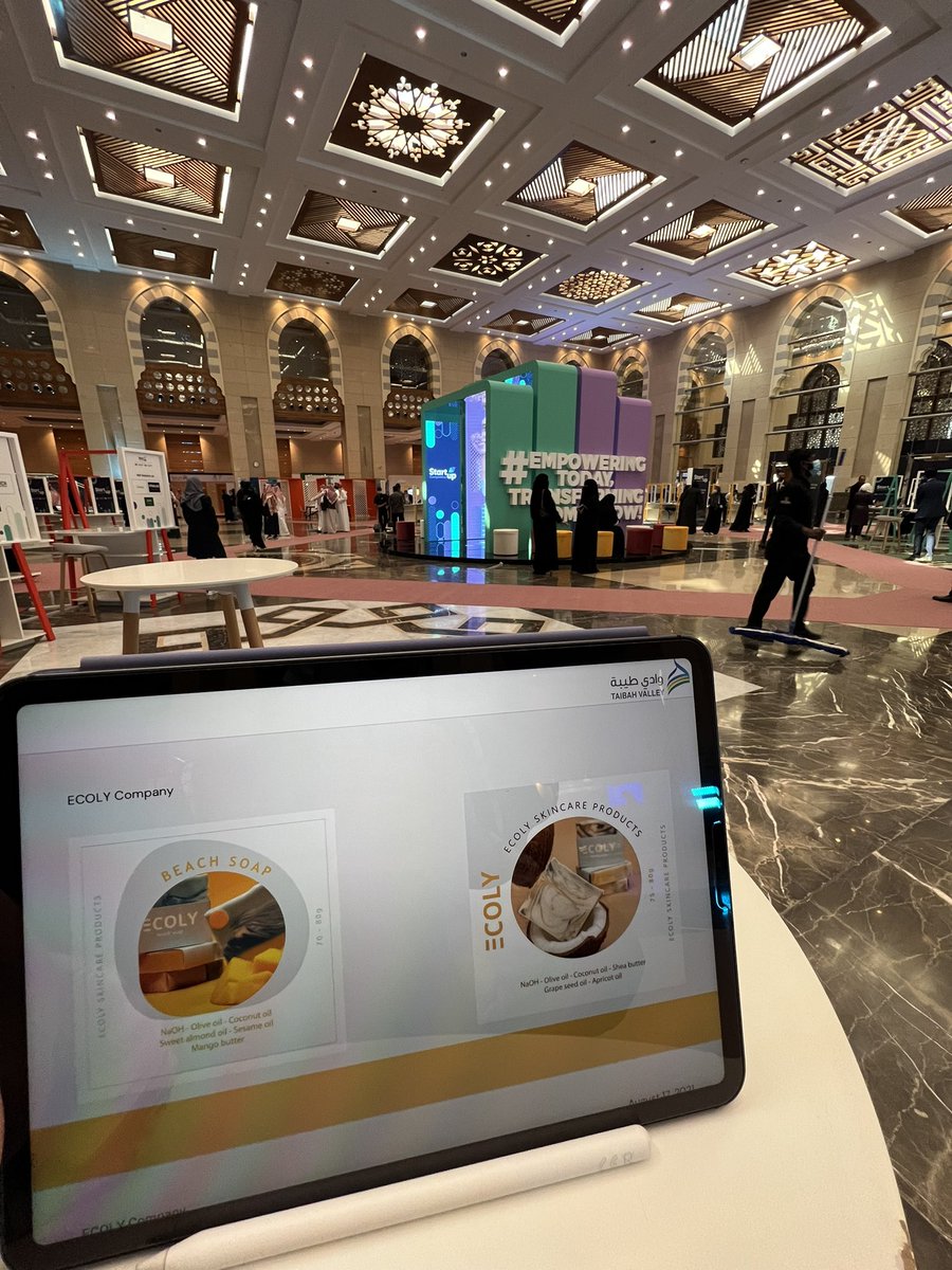 ecolysoap's tweet photo. أثناء تواجدنا اليوم في منتدى MIT لريادة الأعمال في مركز الملك سلمان للمؤتمرات
#MITEF #MITSAUDI https://t.co/vCbmqtCTre