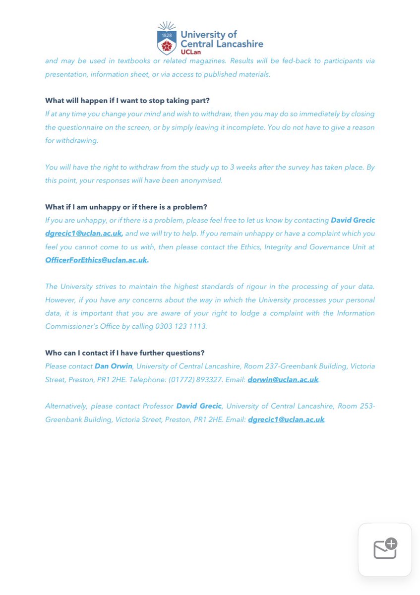 Rugby Coaches: I’d be very grateful if you’d complete this questionnaire, exploring the concept of game intelligence. It will take 8 minutes of your time. The information sheet (attached) provides further detail. Please Retweet! 🏉

forms.office.com/Pages/Response…