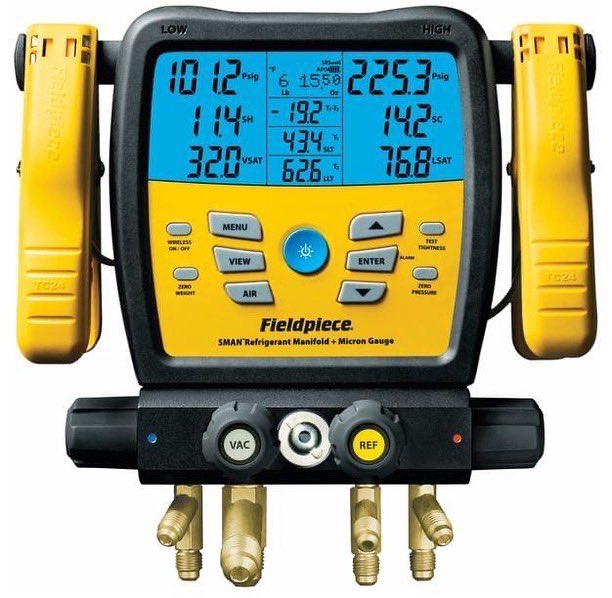 CoolSolDist's tweet photo. FIELDPIECE PROMOTION - Contact our Leeds based Trade Counter for details of our latest promotion on the SM480V Wireless Digital 4-port Manifold, SM380V Wireless Digital 3-port Manifold and VP55-5CFM dual voltage, R32 compatible Vacuum Pump (whilst stocks last) 

sales@csd-ltd.net https://t.co/SbFZOT6IEu