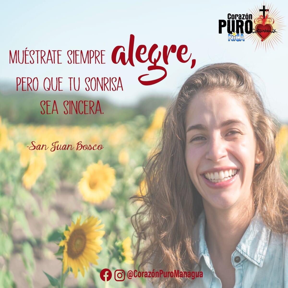 CpManagua's tweet photo. La alegria es parte de demostrar al mundo que somos siervos de Dios, dispuesto a hacer su santa voluntad. 

Tu, ¿ya sonreíste hoy?  ☺️ #corazonpuro #amorpropio #serfeliz. https://t.co/UIZMxbeE6P