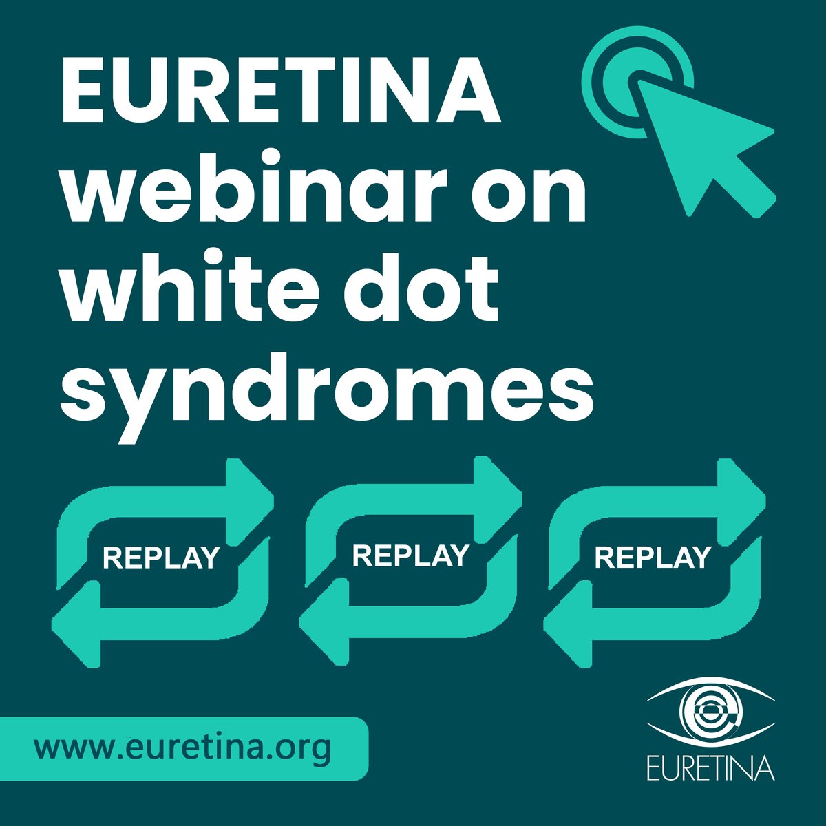 EURETINA's tweet photo. We hope you enjoyed the recent webinar on White Dot Syndromes. For anyone who may have missed it, the replay is available for viewing at: https://t.co/p2O3rujZwJ
#ophthalmology @YoungRetina https://t.co/y2PjxP4nPP