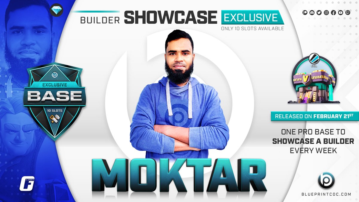BlueprintCoC's tweet image. 💎┋The Showcase Builder of the week is here!

🇧🇩┋He has been building for the highest TH level in COC since TH9. OG builder from the historic Bangladesh clan!

🛠️┋PRO TH14 Design ready for ESL/CWL built by @Moktar145

⏰┋Remember, it's only 10 SLOTS⬇️
blueprintcoc.com/Base-Exclusive