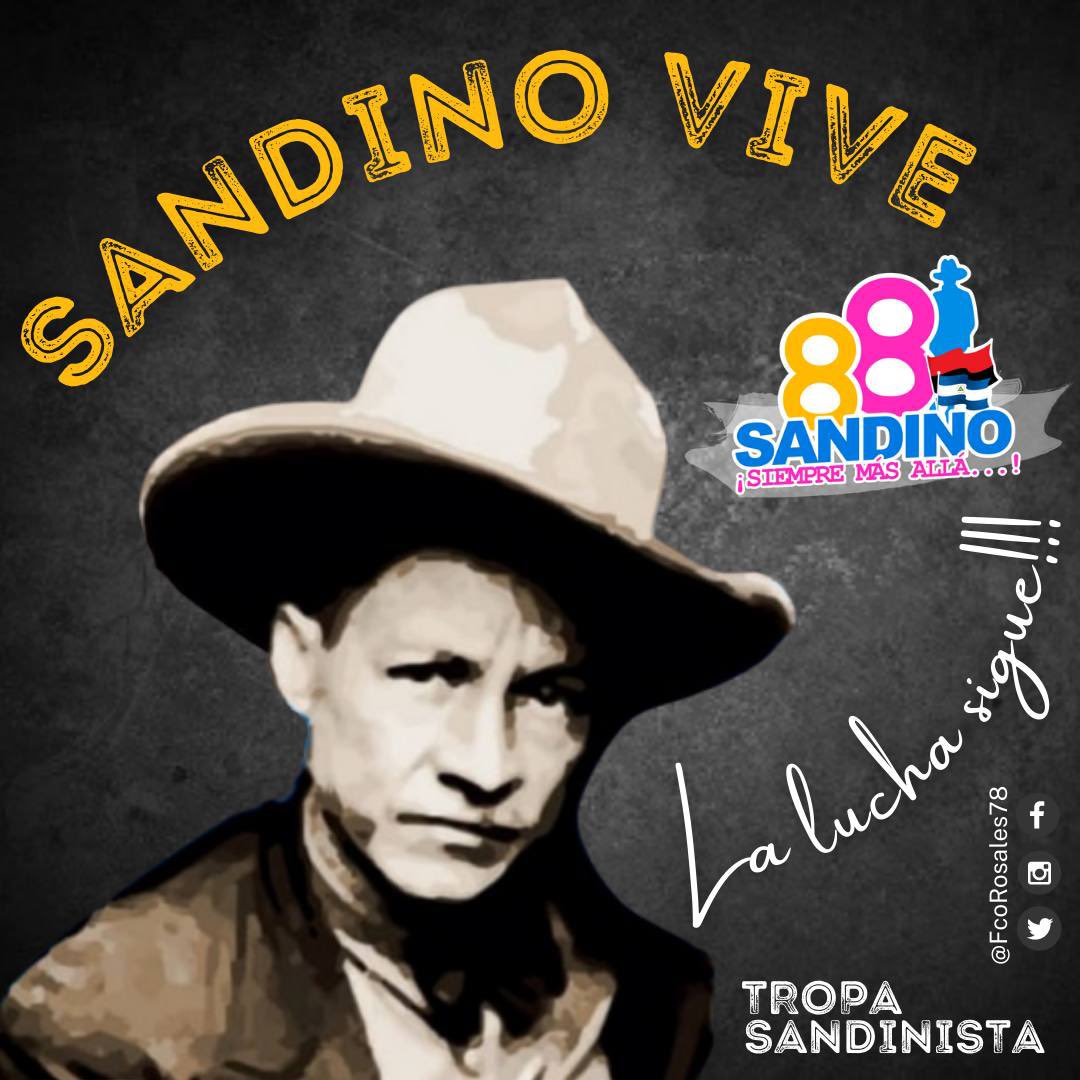 Sandino general de hombres y mujeres libres ❤️🖤 #SandinoSiempreMasAlla Sandino vive la lucha sigue <a href="/CarmenM51709106/">Bandolero ✌️♥️🖤</a> <a href="/Esteliana_Sandi/">Esteliana sandinista</a> <a href="/militante_sand/">🌷🌻🌼Heidi Castillo🌻🌷🌼🥰</a> <a href="/NeydingR/">Neyding Rivera ❤️🖤🇳🇮</a> <a href="/NPordentro/">Nicaragua Pordentro 🔴⚫</a> <a href="/layeskaaa_amor/">TodoConAmor 🖤❤️🖤❤️</a>
