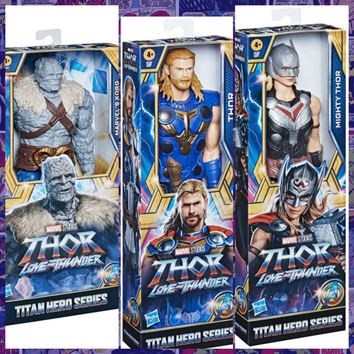 MrChori_'s tweet photo. Detalles revelados del merch de #thorloveandthunder 
1. Diseño de #Gorr y una espada negra, quizás la mismisima Necroespada (hecha por el dios de los simbiontes)
2. Apariencia de #JaneFoster como #MightyThor y su #mijolnir reconstruido
3. Nevo traje de #thor y #korg https://t.co/VHvgr8JdkY