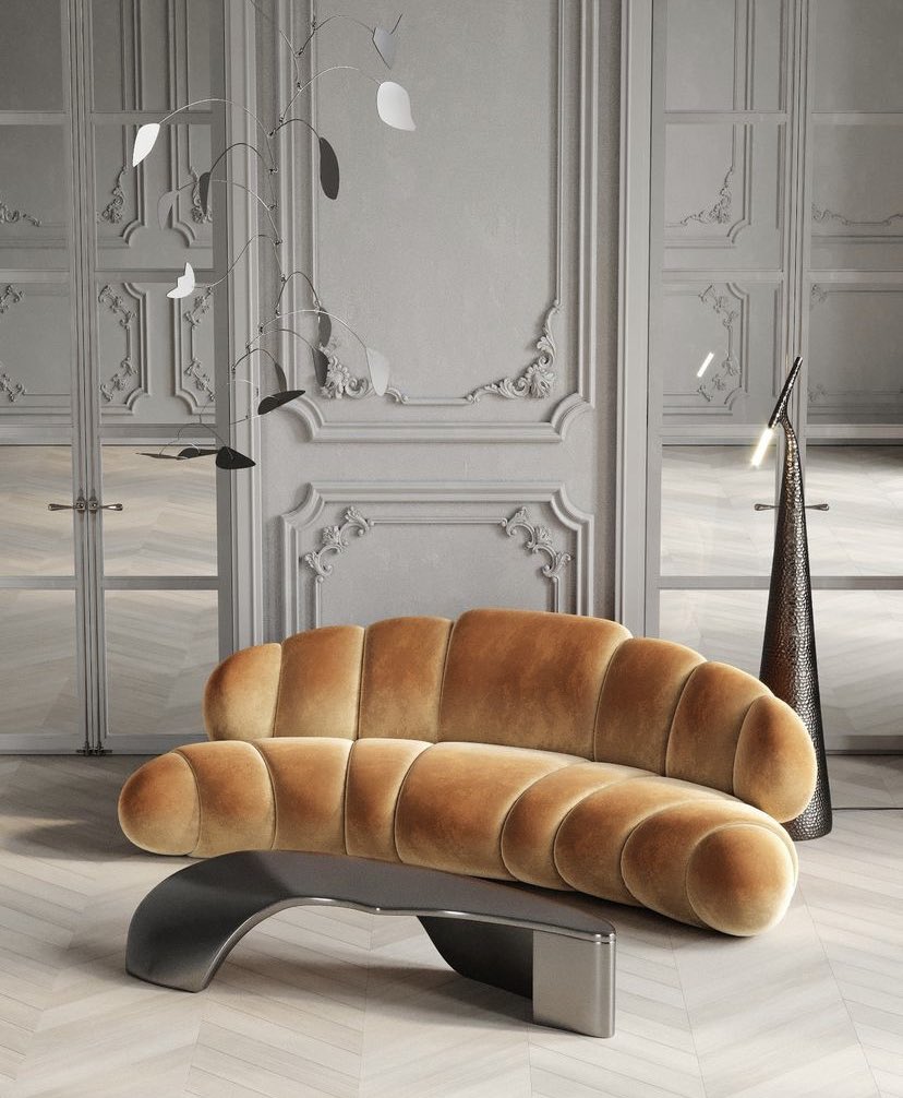 kursolo's tweet photo. “the croissant sofa” by Roman Plyus https://t.co/cLkDS948xv