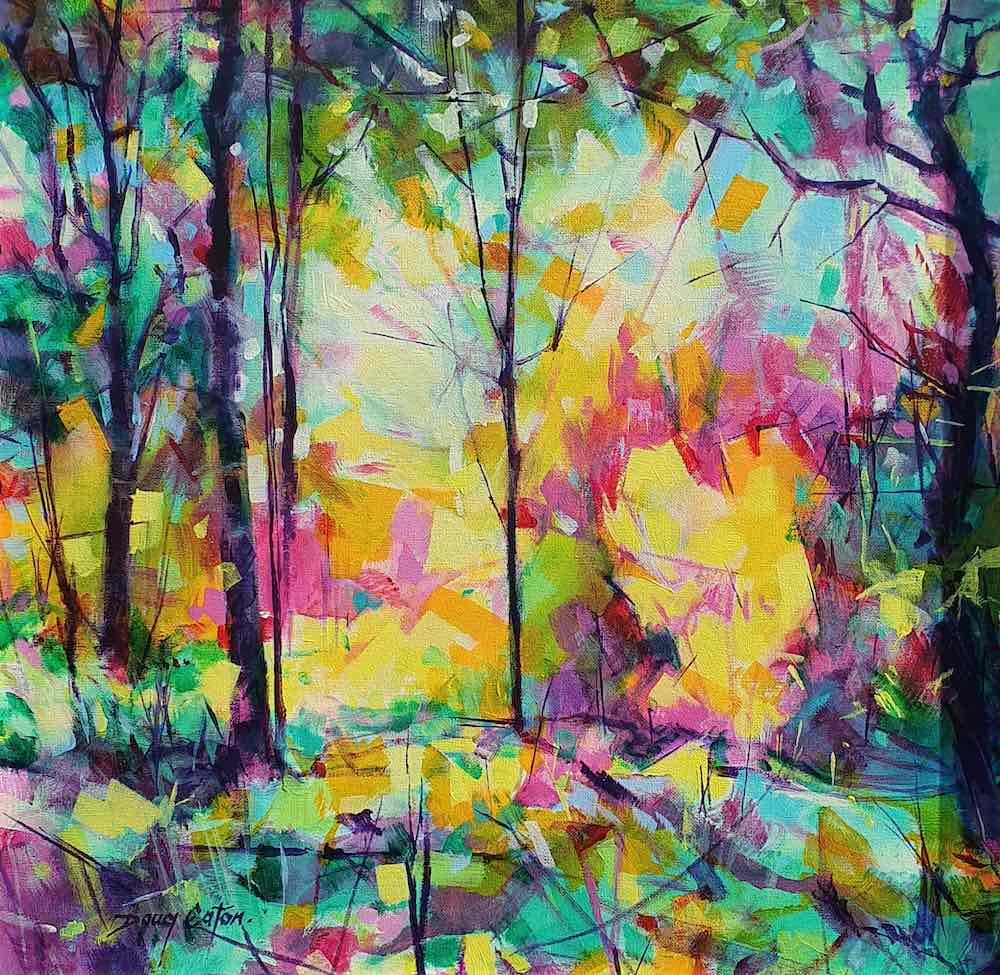 Edge End woods, acrylic on canvas, 40 x 40cm.

Available at <a href="/GreenstageG/">GreenStage Gallery</a> 
greenstagegallery.co.uk/artist/24/doug…

#forestofdean #deanwye #landscapepainting #woodlandpainting