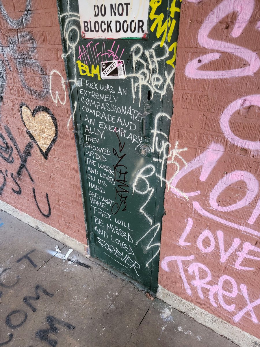 All our love and solidarity goes out to the family and friends of June Knightly (T-Rex), who was murdered while protecting her community, and also to the other victims of this attack. May her memory be a blessing.