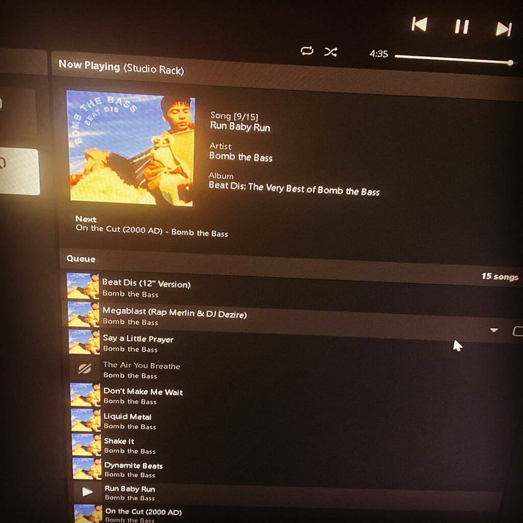 jdcrouch1972's tweet image. Forgot how good Tim Simenon was #nowplaying #bombthebass #samples #sonos instagr.am/p/CaQTjPPInRT/