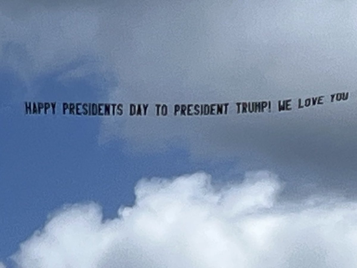 IngrahamAngle's tweet photo. Seen flying up the Florida coast near Mar-A-Lago today. https://t.co/5zCYpJXhSa