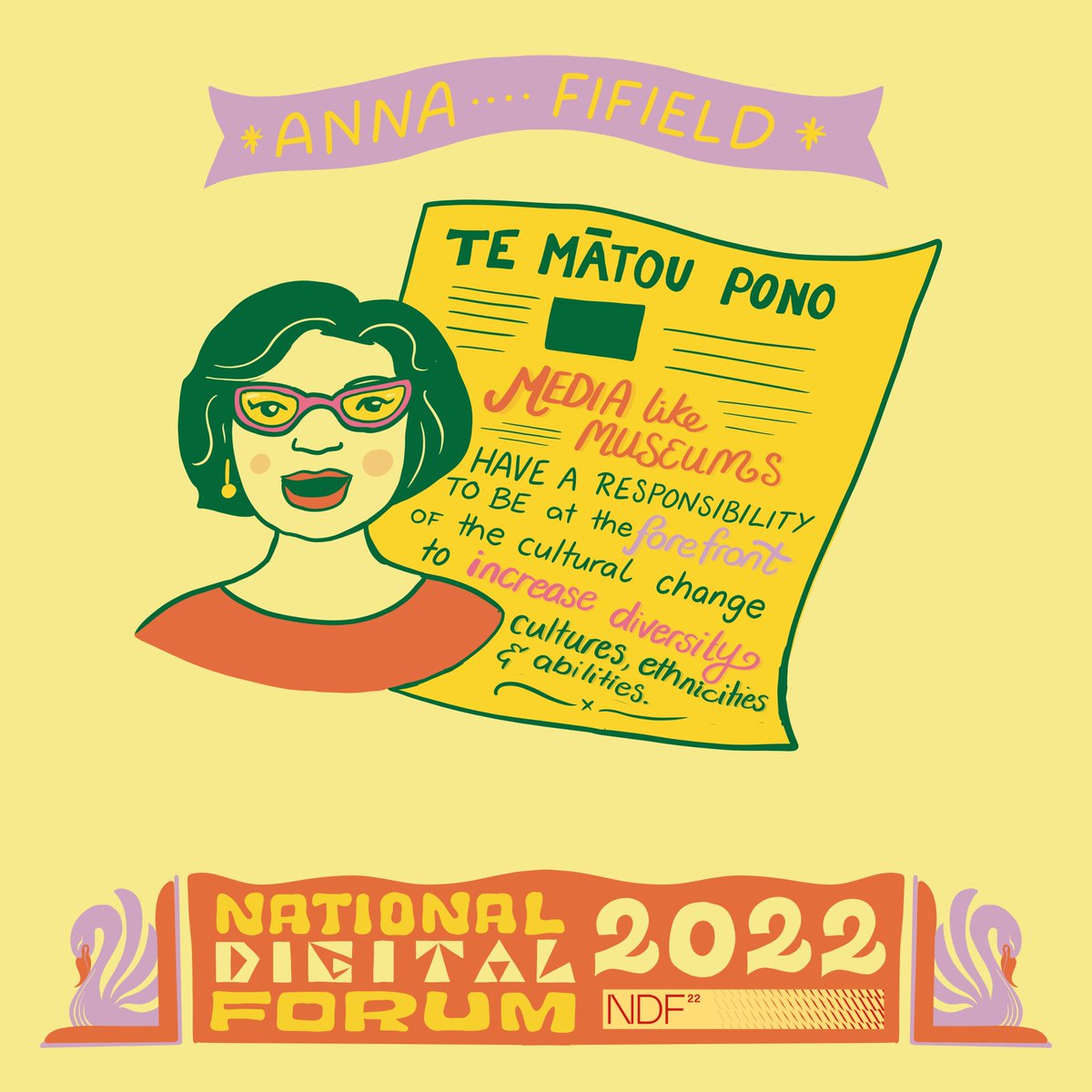 NDF New Zealand (@ndfnz) on Twitter photo @liveillustrators are joining us over #NDF22, capturing the quotes and the energy🧡 <a href="/annafifield/">Anna Fifield</a> @liveillustrators are joining us over #NDF22, capturing the quotes and the energy🧡 <a href="/annafifield/">Anna Fifield</a>