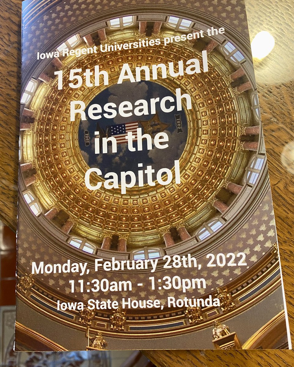 Today was the 15th annual Regents research day at the Capitol for students from all 3 universities to showcase their research to lawmakers. Here is <a href="/northerniowa/">University of Northern Iowa</a> <a href="/NISG/">NISG</a> Pres Samantha Bennet and Emmalee Fannon with Rep Steve Hansen from Sioux City. A lot of great projects today!