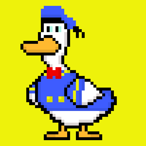 NFTDucks721's tweet image. Hi #NFTCommmunity

Our collection is ending and only remain🤯
2/84 minted available
teia.art/bitducks
These are the ducks available in the market. 
❤💙💜💛

#NFTartist #NFTcollection #handmade #pixelart #NFTdrop #NFT #NFTGiveaway #nftcollectors #Tezos @greennft_arg