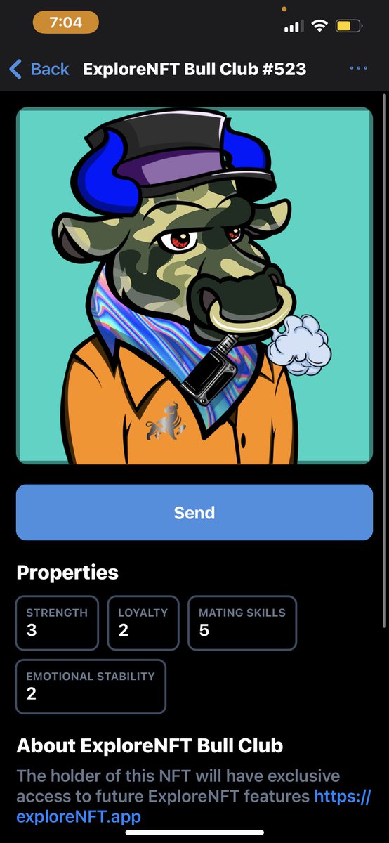 TorosOnSol's tweet image. I will be giving away this bull to someone who doesn’t own a bull yet 👀 please #rt n tag someone who you think would be a good fit in the #bullclub #nfts #NFTCommunity #NFTGiveaway #NFTdrop #nftcollector must follow @ExploreNFT