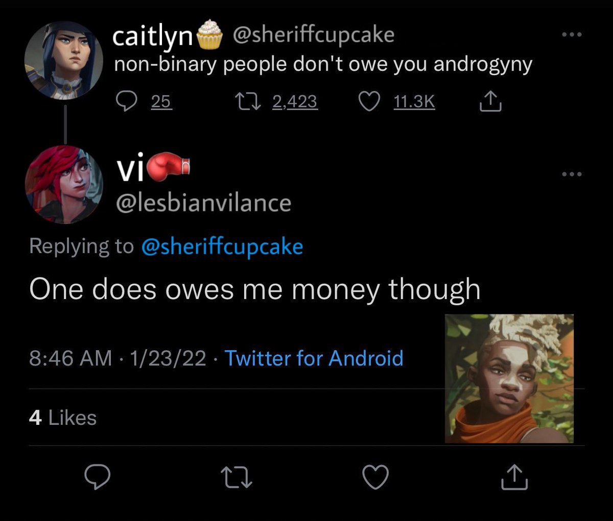 arcane as text posts tweet media