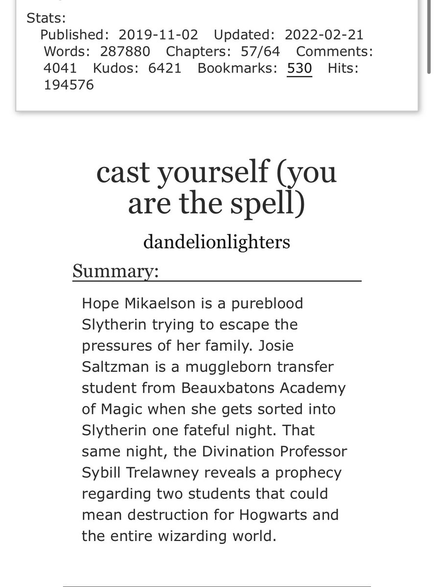 HosieStan69's tweet photo. 🚨🚨🛎 UPDATED TODAY 🛎🚨🚨
“Hosie Hogwarts AU!”
Cast Yourself (You are the Spell)
By dandelionlighters @dandelighters
https://t.co/18caqXHv2T…
#Hosie #hogwarts #hopemikaelson #josiesaltzman #hosiefic #hosiefanfic #lnht https://t.co/KkqvCU9Ks5