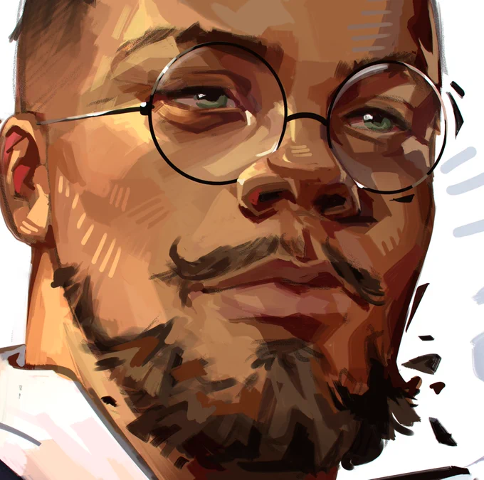 #NewProfilePic 

I painted a self-portrait to use it as my profile picture. This was a ton of fun! 