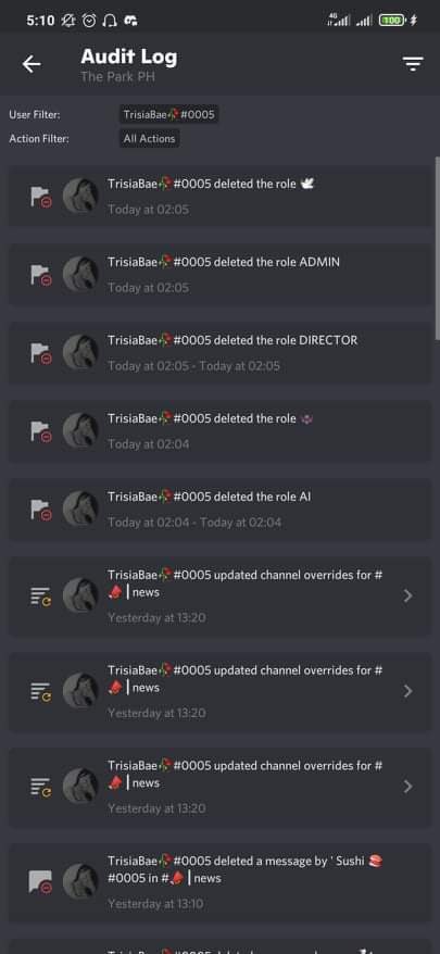 TrisiaBae's tweet photo. @BlondiiSwag @discord My account got hacked which owns an active server of 37k. I was trying to warn my members but the hacker deleted every message I sent &amp; banned my alt account +my whole staff. DELETED ROLES. THIS IS DAY 4. The hacker is trying to trick other in my DMs. Where is discord support? 😭 https://t.co/F7t7xG3LAP
