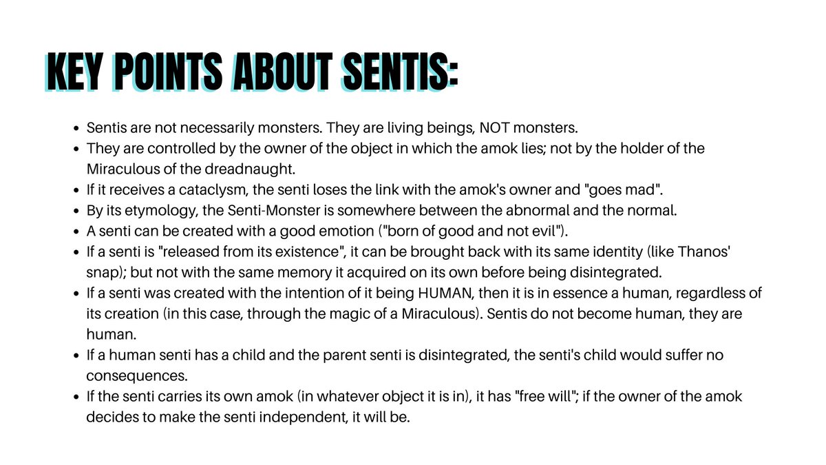 mrsabydarcy's tweet image. #MLBS4Spoilers 
Okay, no one asked for it, but for the sake of my sanity, I've put together some important things to know about the sentis (quoted from @Thomas_Astruc's tweets and his responses to fans):
#Sentimonster #AdrienAgreste #Miraculous #MiraculousLadybug