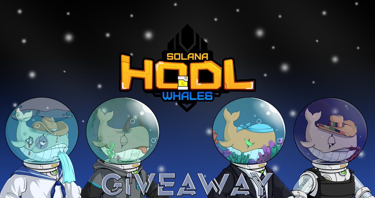 koolk123456's tweet photo. ⚡️FLASH GIVEAWAY!⚡️

📅MINTING LIVE
📌Project - @SolanaWhalesNFT

Prizes:
🏆1X- NFT
🏆1X - Solhub Discord invs

To enter:
1⃣Follow - @SolanaWhalesNFT/ @koolk123456
2⃣RT + LIKE 
3⃣Tag 3 friends 

2 Winners ! Ends in 3 hours⏰
#NFTCommunity #Giveaways #SolanaNFTs https://t.co/9fSjt8V3nT