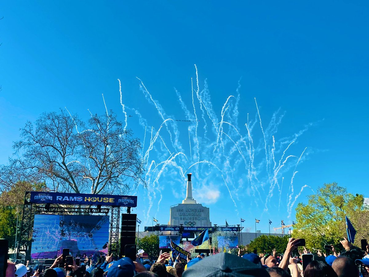 spmikey83's tweet photo. I'm still on a high from my L.A. Rams winning Super Bowl LVI last week!! ๐๐๐ฝ๐คฉ๐๐ฅ๐๐๐ โ #LARams #RamsHouse #SuperBowl #SuperBowl56 #SBLVI #Champions #SuperBowlChamps #RamsRally #RamsParade #Ramily #LAAllDayEveryday #ILoveLA #LAMemorialColiseum #ExpositionPark #February2022 https://t.co/IeLfyb2N9y