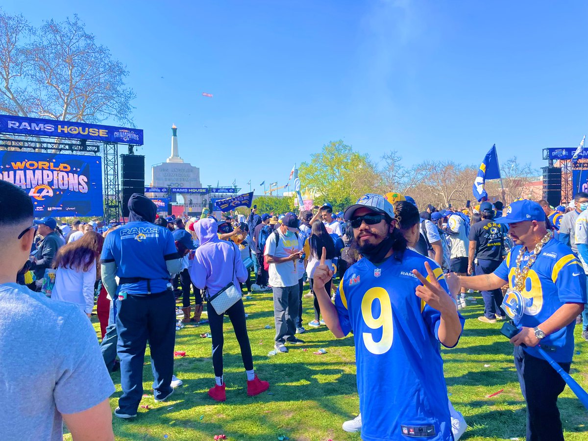 spmikey83's tweet photo. I'm still on a high from my L.A. Rams winning Super Bowl LVI last week!! ๐๐๐ฝ๐คฉ๐๐ฅ๐๐๐ โ #LARams #RamsHouse #SuperBowl #SuperBowl56 #SBLVI #Champions #SuperBowlChamps #RamsRally #RamsParade #Ramily #LAAllDayEveryday #ILoveLA #LAMemorialColiseum #ExpositionPark #February2022 https://t.co/IeLfyb2N9y