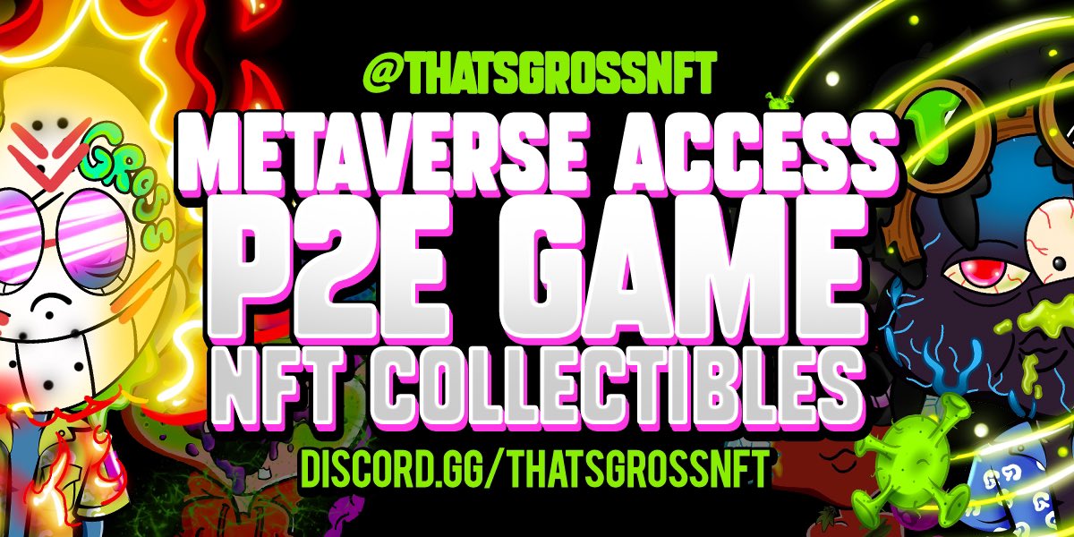 Capo_954's tweet photo. 4500 GROSS NFTs Coming soon to $ETH 🤮 

-P2E mini-game in dev 🎮
- Future metaverse access 🌍 
- access to vault keys 🔑

weekly comps 🤝 + #NFTGiveaway 🎁 
#NFTCommunity #NFTGame #NFTProject #NFTshill 
https://t.co/pUlsT49C7C https://t.co/Th1VjpDwgz