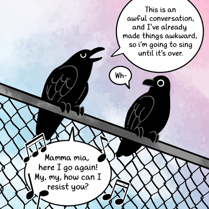 Please check out Crow Time on Webtoons and my webcomic Namesake on Hiveworks!
➡️https://t.co/rJ0sFNnAwx
➡️https://t.co/oNE1um5F84 