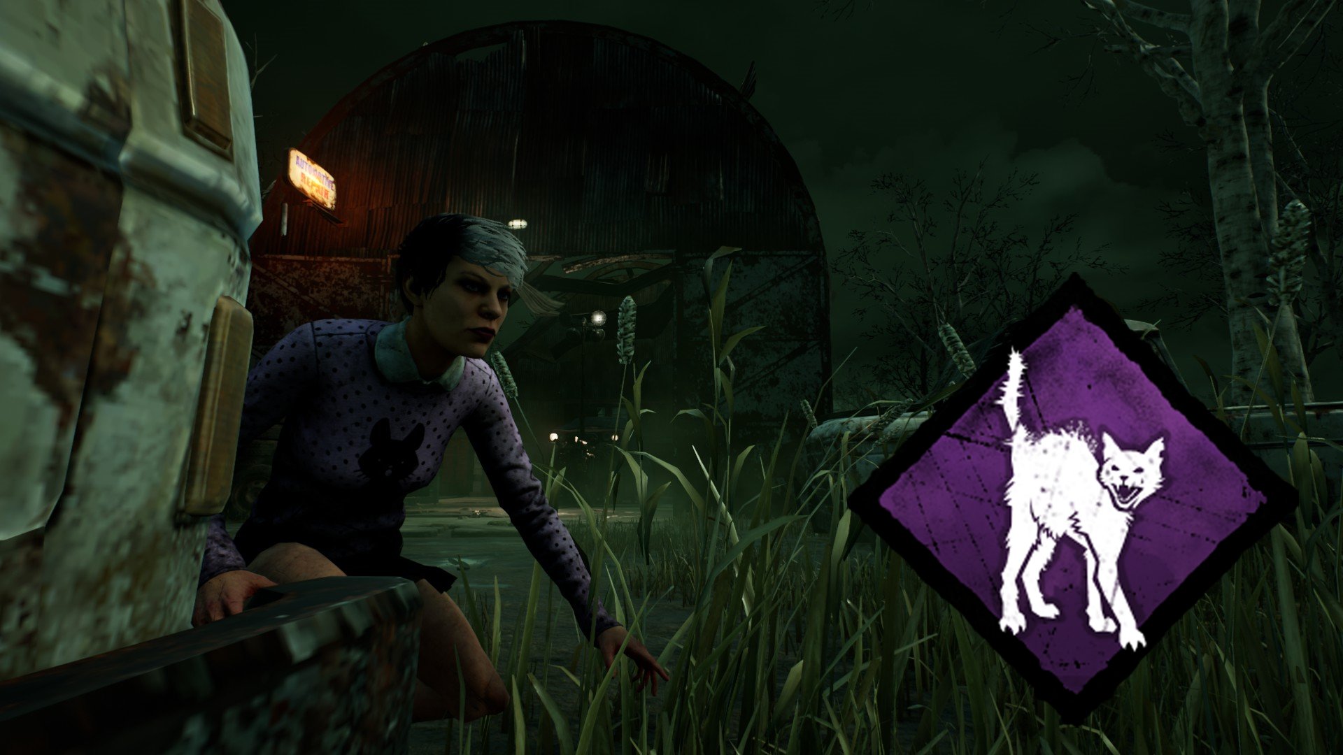 Dead By Daylight 凍りつく背筋 M トレーナー 猫