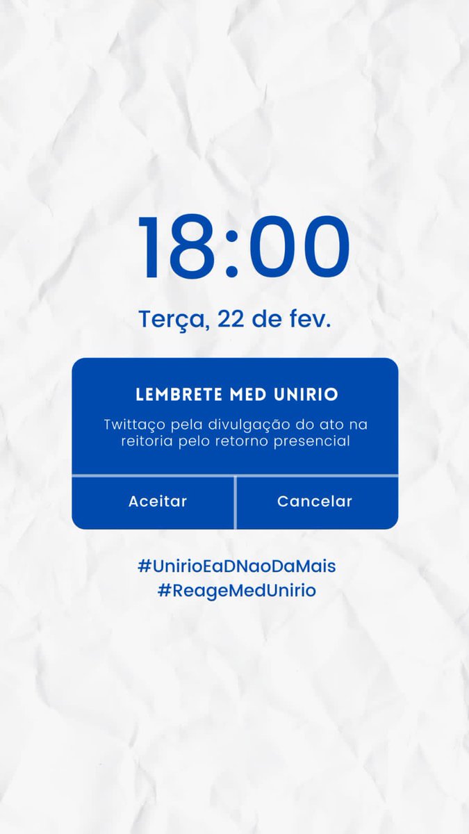 DABB_UNIRIO's tweet photo. 📢ESPERAMOS VOCÊS NA QUARTA!📢 https://t.co/qR18Goxj19
