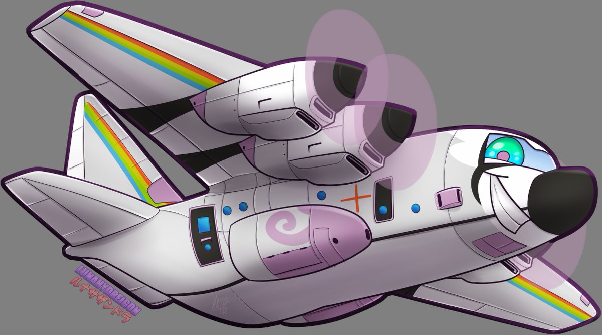 LunaHydreigon's tweet photo. $20 #Commission for @Mnesia33! Asked for a #lockheedmartin #LM100J of their character but in a #chibi style! Thanks for ordering! <3 https://t.co/p34T97jqLe