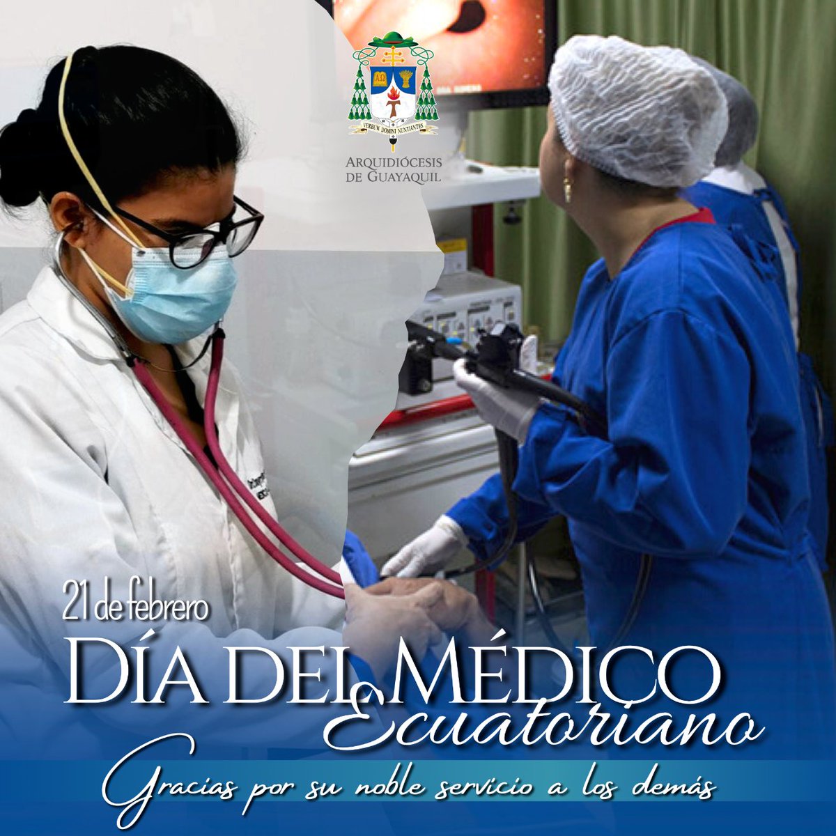 FidesOnline's tweet photo. Expresamos nuestras felicitaciones en su día a todos los médicos de #Redima, #Fundasen, #DispensarioSantaIsabel y todos los dispensarios parroquiales.

Nos unimos en oración por su ardua labor para cuidar la salud de nuestros pacientes.

#diadelmedicoecuatoriano  #SomosSalud https://t.co/w3ycz9VH7R