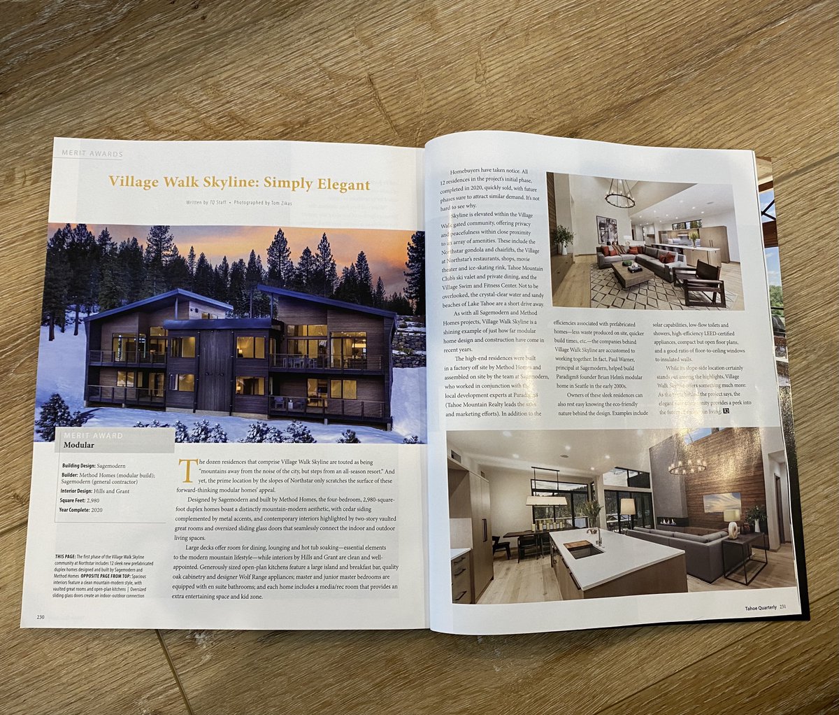 VWSkyline's tweet photo. Village Walk Skyline is honored to receive the Modular Merit Award from the Tahoe Quartley  19th Annual Mountain Home Awards. These awards showcase the most impressive new custom homes in the Tahoe area.  

#mtnhomeawards #tahoequarterly#villagewalkskyline https://t.co/nrIhBgmXiZ