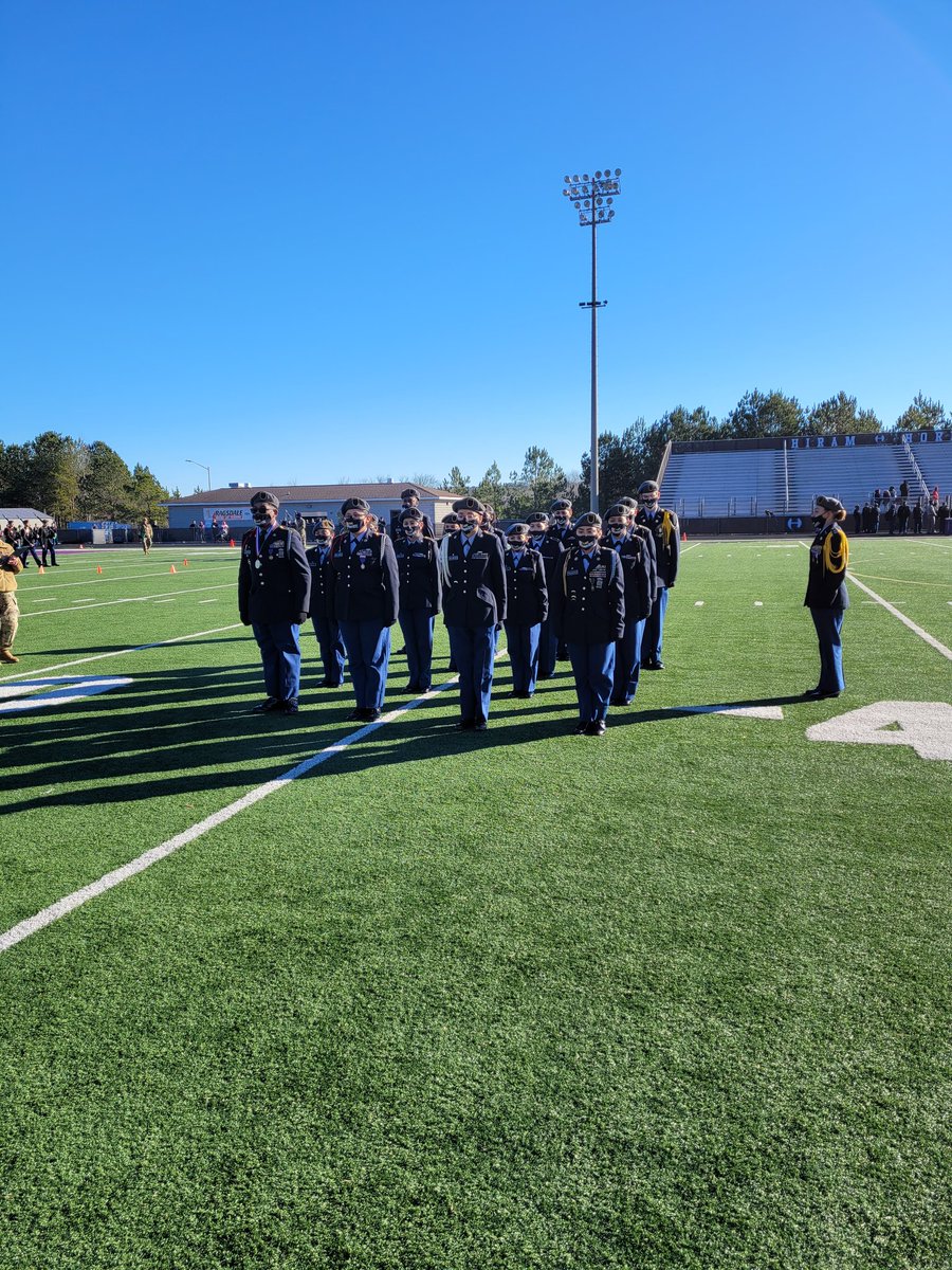 We attended our first Drill Meet since February 2020 at Hiram HS. We have some work to do and will get better. #timetofocus
