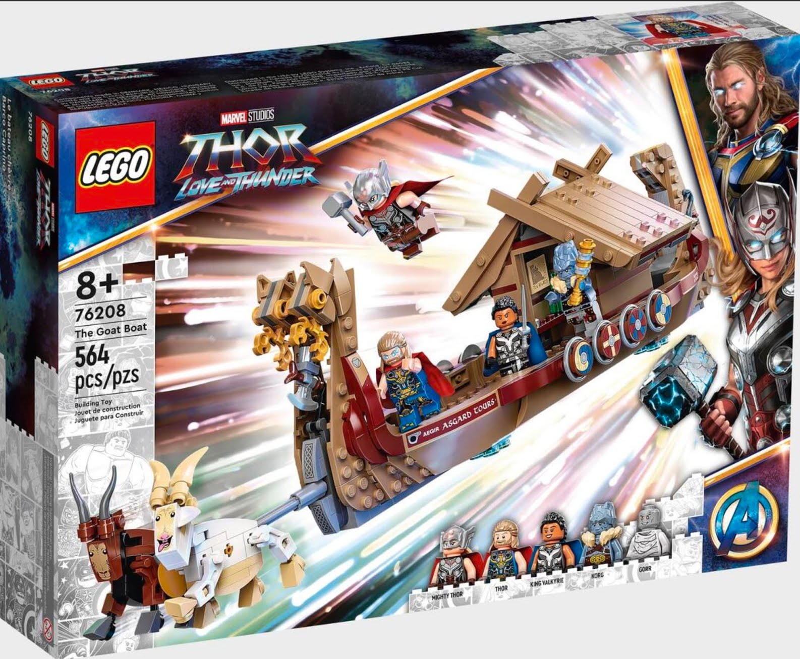 Max💫Marvel on X: #ThorLoveAndThunder #LEGO The Goat Boat building set  includes a Viking ship named after Aegir, the Asgardian God of the Sea.   #Thor #LoveAndThunder #MarvelStudios #Marvel  #marvelcomics