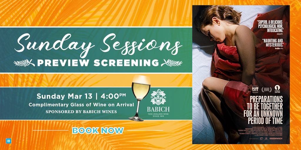 DendyCanberra's tweet image. Spend your Sunday with us, indulging in quality cinema and a complimentary glass of Babich wine

Book now dendy.com.au/events/sunday-… Preparations To Be Together For An Unknown Period of Time on March 13