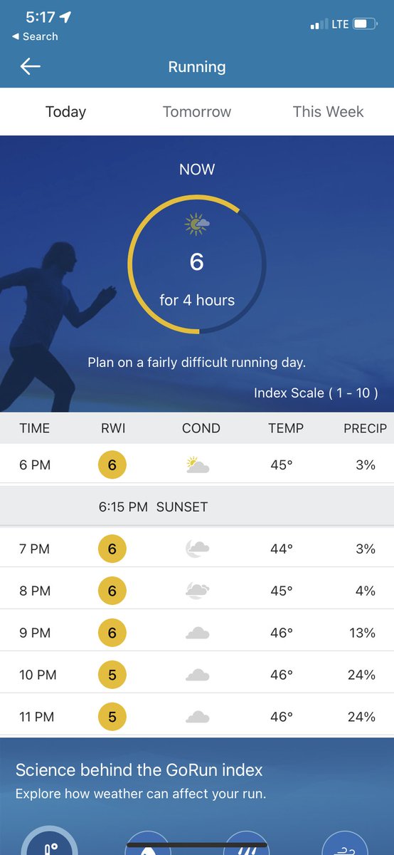 schwabby77's tweet photo. @weatherchannel Whoever determines your running conditions isn’t a runner or needs to seriously toughen up. #perfectrunningweather #marathontraining https://t.co/McURH8d2jj