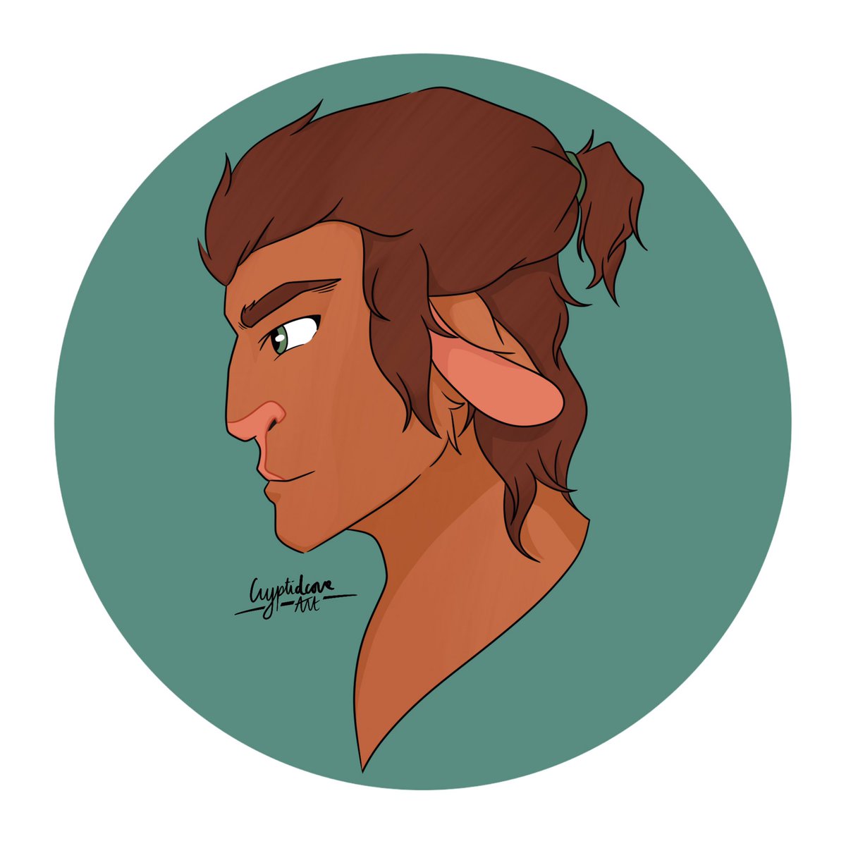 CryptidcoreArt's tweet photo. my #dungeonsanddragons  character from one of my current campaigns 😁 they’re a nonbinary firbolg war cleric! #CriticalRoleArt #CriticalRole https://t.co/o4bxtwZePn