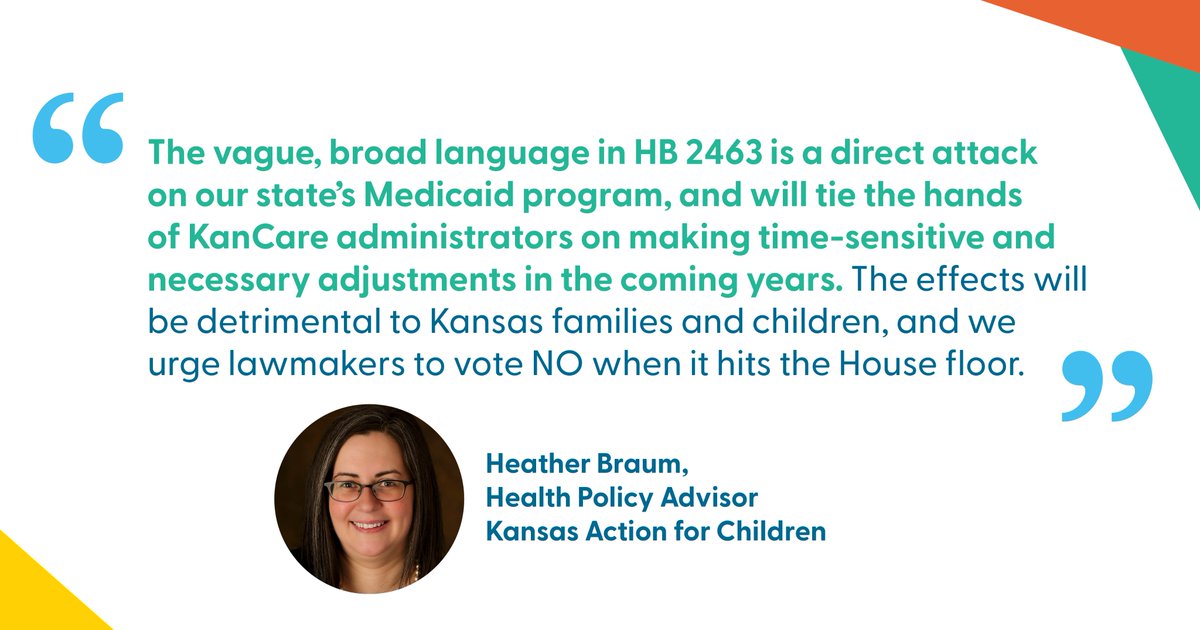 House Health voted HB 2463 out of committee this evening, even though this risky KanCare bill had ZERO proponents. The bill states that there cannot be ANY “substantive or material” change to KanCare until 2025 without approval of every change by lawmakers. #ksleg must vote NO.