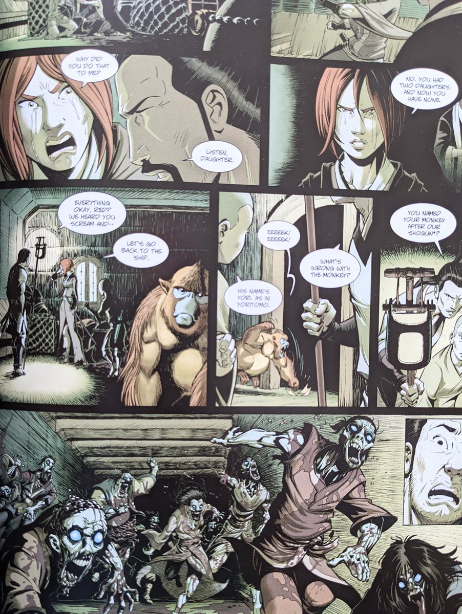 mikeleach42's tweet photo. Finally got a chance to read vol 1 of #Isabellae by Raule &amp; Gabor from @DarkHorseComics Fantastic, dark story linking Irish &amp; Japanese characters in a dangerous, feudal Japan. Artwork is stunning. Thanks to @VentressLibrary for having this, the only copy in the system. https://t.co/rbLx01XQI5
