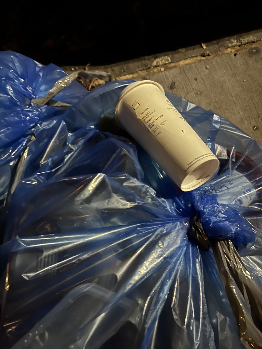 Think I just witnessed a false flag psyop. Saw a Starbucks cup half filled left on top of my recycling bag outside, go to turn the cup to see the label and ofc the name on it is Karen.
