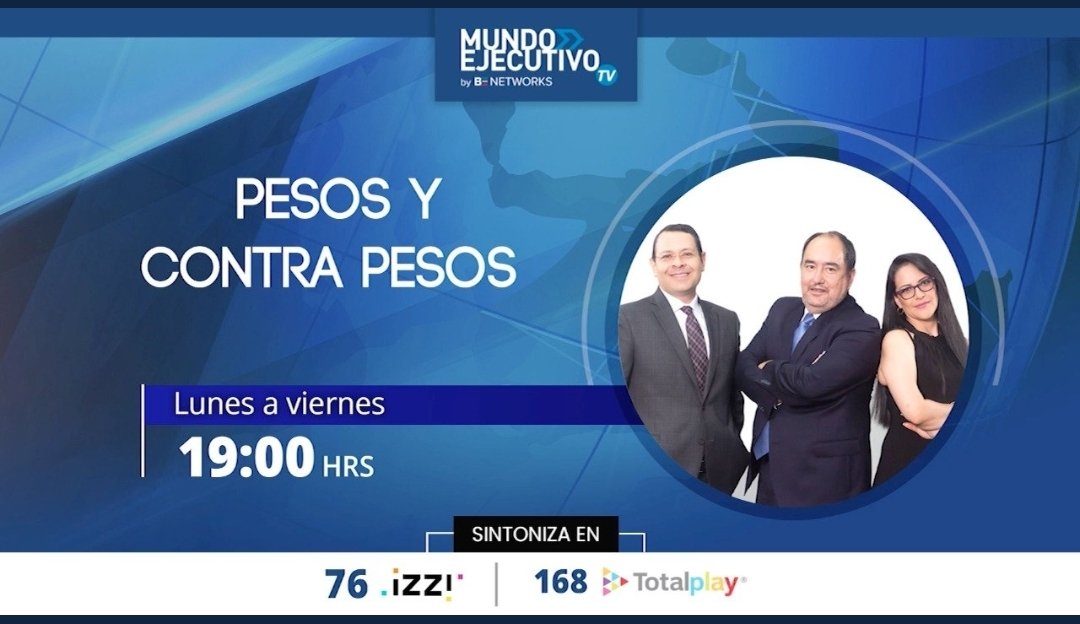 P_Contrapesos's tweet photo. Hoy en @P_Contrapesos con @AlexRdgz, @CristianiErika y @creyesnoticias

📺 @AngelEduardoGG Investigador en @MexicoComoVamos Análisis de "Pobreza Laboral".

📺 Francisco Iglesias, en la sección "Contrapesos Ambientales" 

19 hrs. canal 76 de IZZI y 168 Total Play. https://t.co/wwS4Fe1QH2
