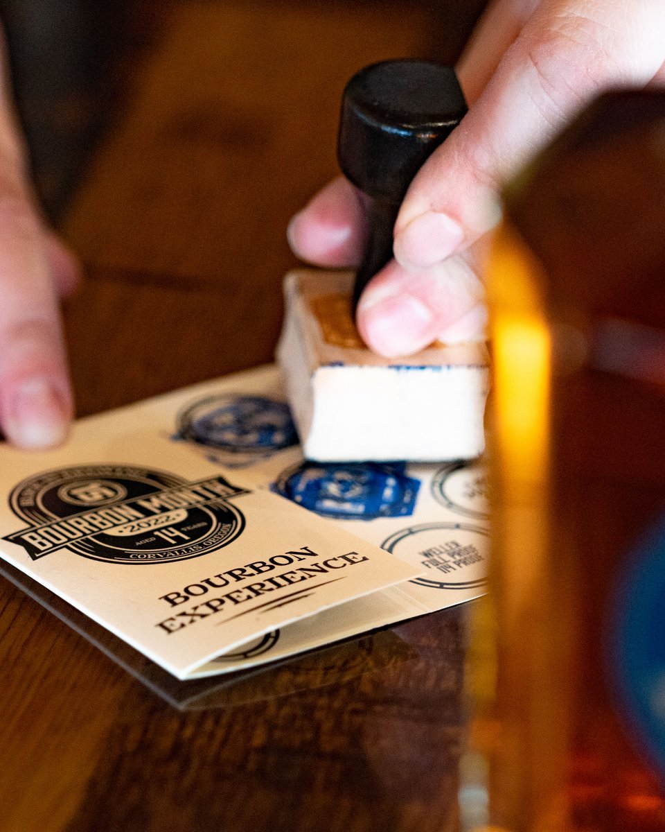 We have exactly one week left of Bourbon Month! How are your stamp books looking? If it's looking a little bare or close to completing, you have seven days to fill it up! How many stamps do you have so far? #bourbonmonth #block15brewing #Block15