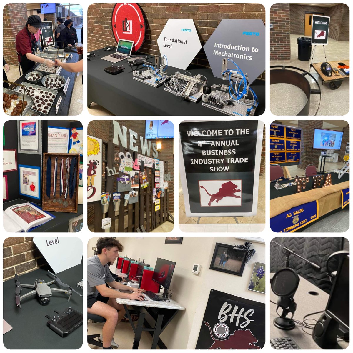 Some amazing skills and talent on display at the 4th Annual BHS Business Industry Trade Show!  What a great representation of the range of opportunities available to students at BHS! #BwdPride #DistrictOfChoice