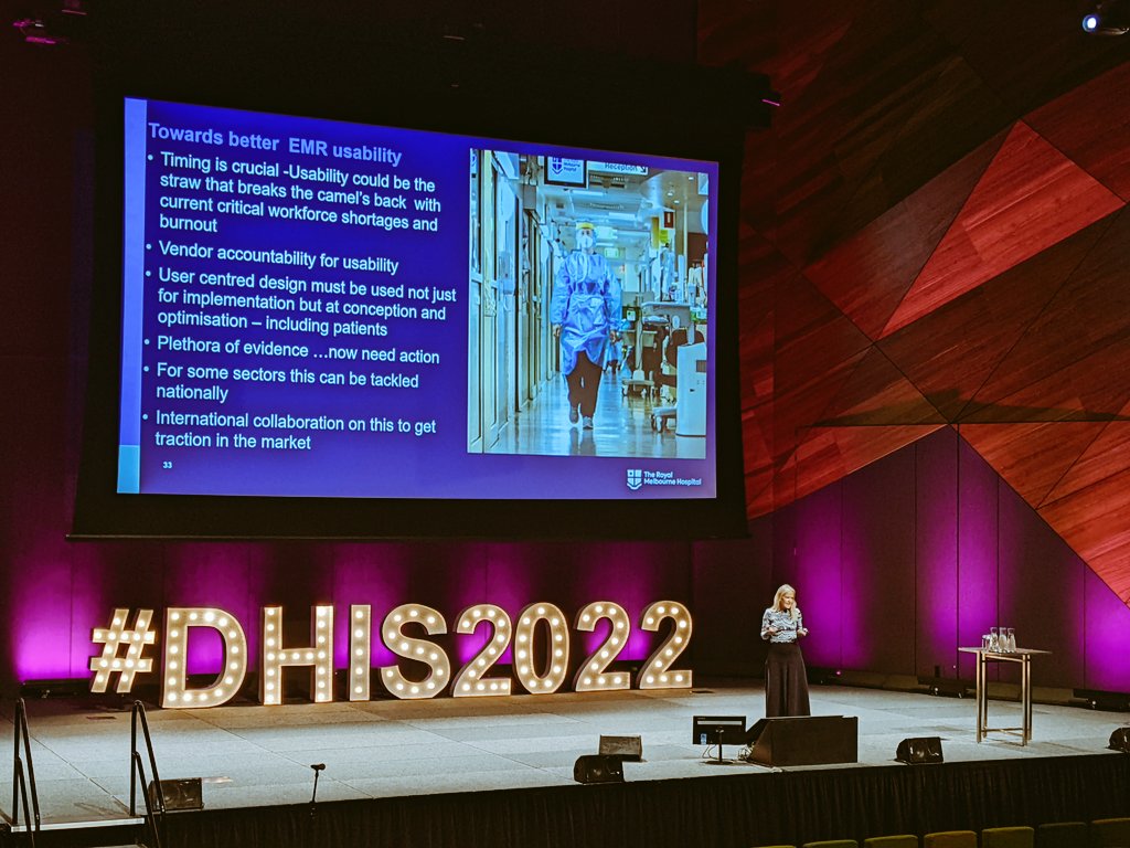 PerrierMeg's tweet photo. @KarrieLong EMR usability and adoption in AUS How are our clinicians faring? Esp under the burning plate of the pandemic. Pilot study results 📈 further work needed in this space 👩‍💻 #dhis2022 #EMR #digitalhealth #usability https://t.co/RPuAIZ1P6T
