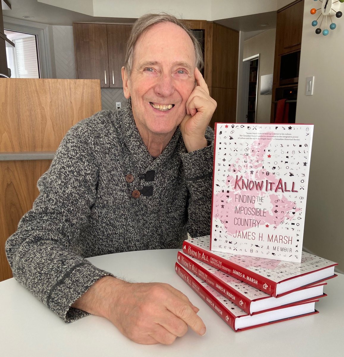 James Marsh's book "Know It All: Finding the Impossible Country" is getting ready to drop. The author is the founding editor-in-chief of the Canadian Encyclopedia &amp; has fab stories about Canadian publishing  and being a tough kid in Toronto's Junction hood. #canadianhistory