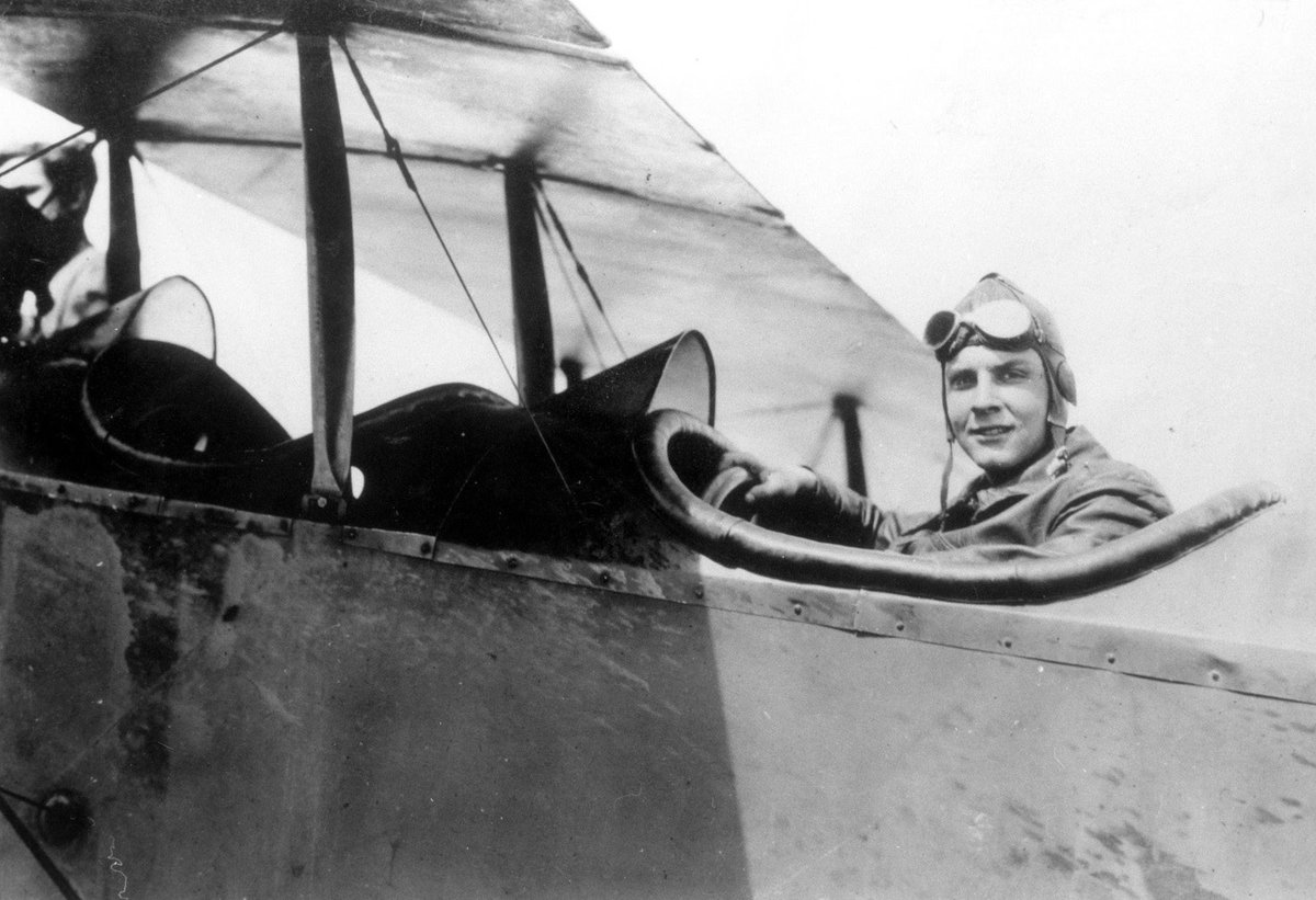 Juan Trippe wins flying competition for Yale in Mineola, NY May 7, 1920. Photo via <a href="/panamhistory/">panamhistory</a>.